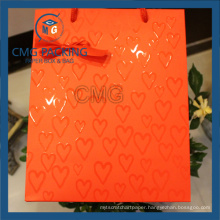 Customized White Card UV Printing Packing Gift Bag (DM-GPBB-171)